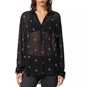 Allsaints Keri Cyla Beaded Shirt
